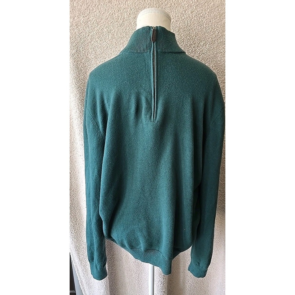 Vineyard Vines Half Zip Sweater Pullover Men's XL Cotton/wool Blend Green